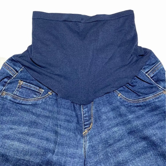Best Maternity Jeans Indigo Blue Street Size Large, Grow with you comfort fit! - Picture 2 of 4